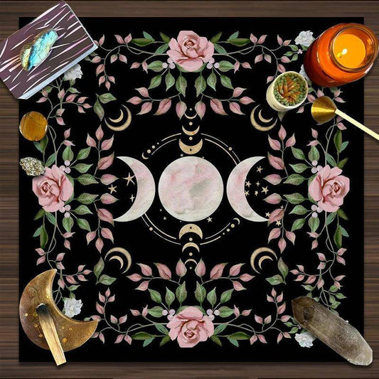 Moon Phase Table and Altar Cloth - Tarot Treasures