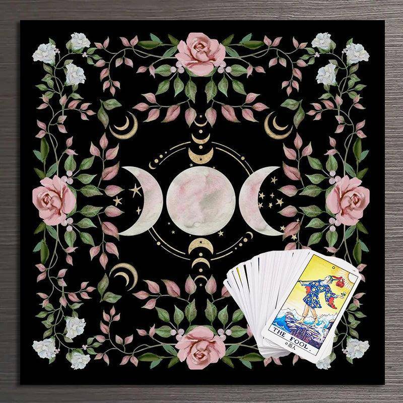 Moon Phase Table and Altar Cloth - Tarot Treasures