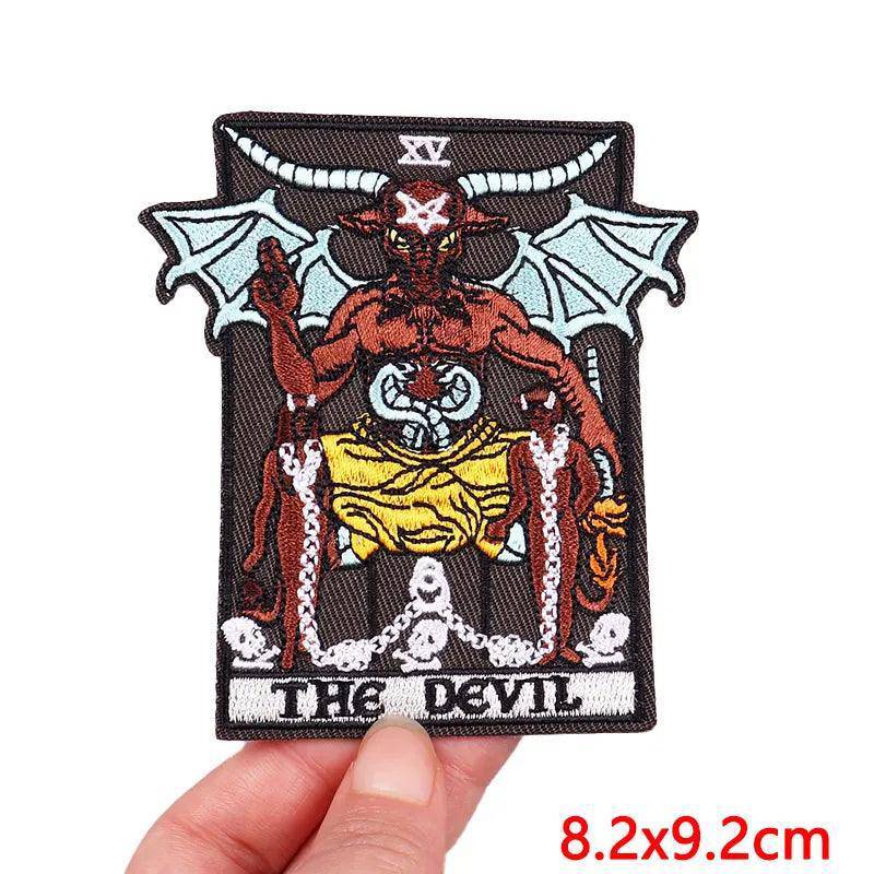 Tarot Card and More Embroidered Patches For Clothing - Tarot Treasures