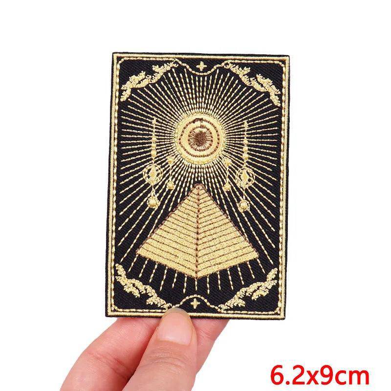 Tarot Card and More Embroidered Patches For Clothing - Tarot Treasures