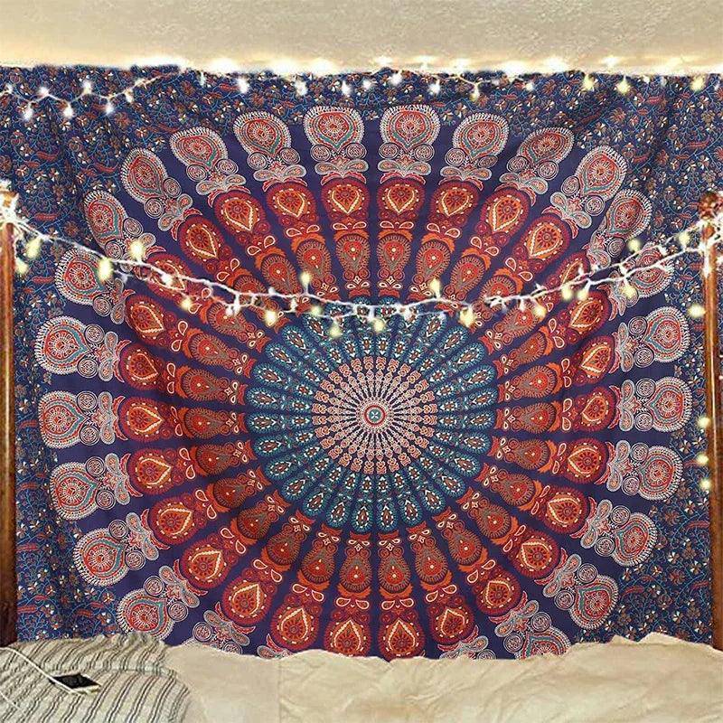 Psychedelic Mandala Tapestries in Various Styles and Sizes - Tarot Treasures