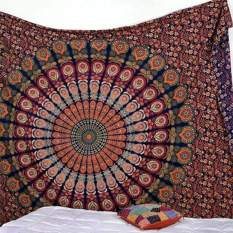 Psychedelic Mandala Tapestries in Various Styles and Sizes - Tarot Treasures