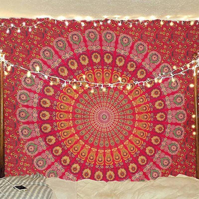 Psychedelic Mandala Tapestries in Various Styles and Sizes - Tarot Treasures