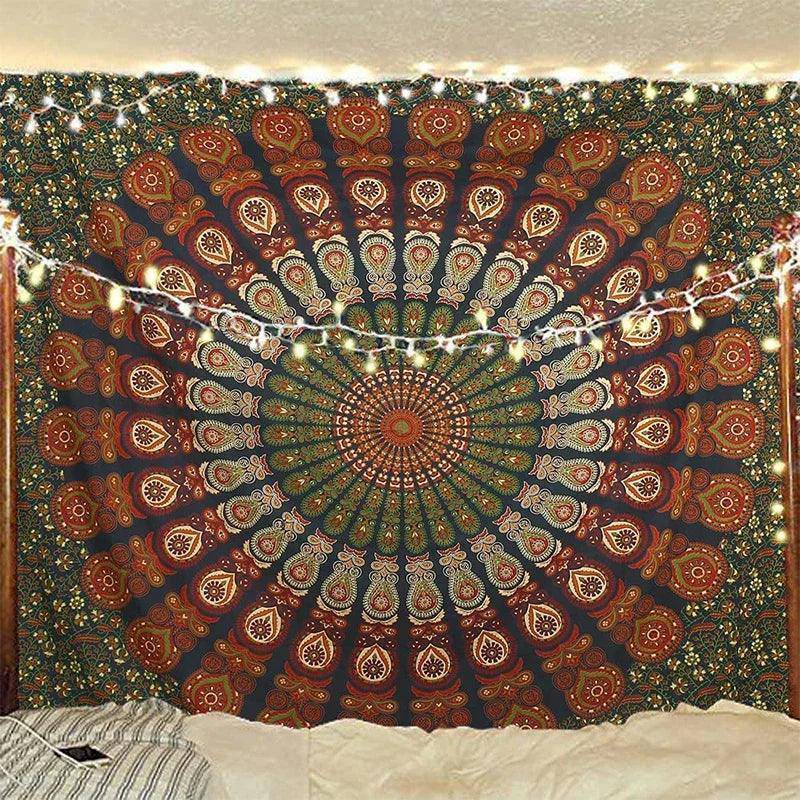 Psychedelic Mandala Tapestries in Various Styles and Sizes - Tarot Treasures