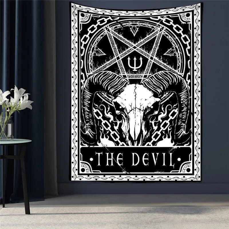 Various Gothic Tarot Card Design Tapestries One Size 75x58CM - Tarot Treasures