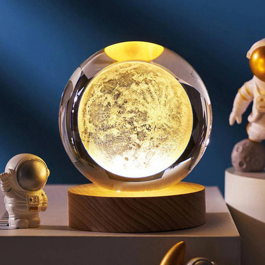 The Moon Crystal Ball USB LED Night Light - Tarot Treasures