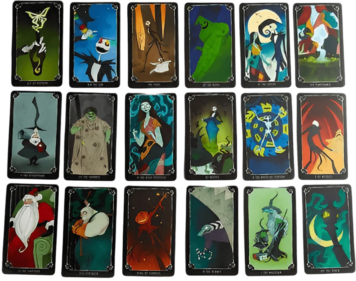 The Nightmare Before Christmas Tarot Card Deck - Tarot Treasures