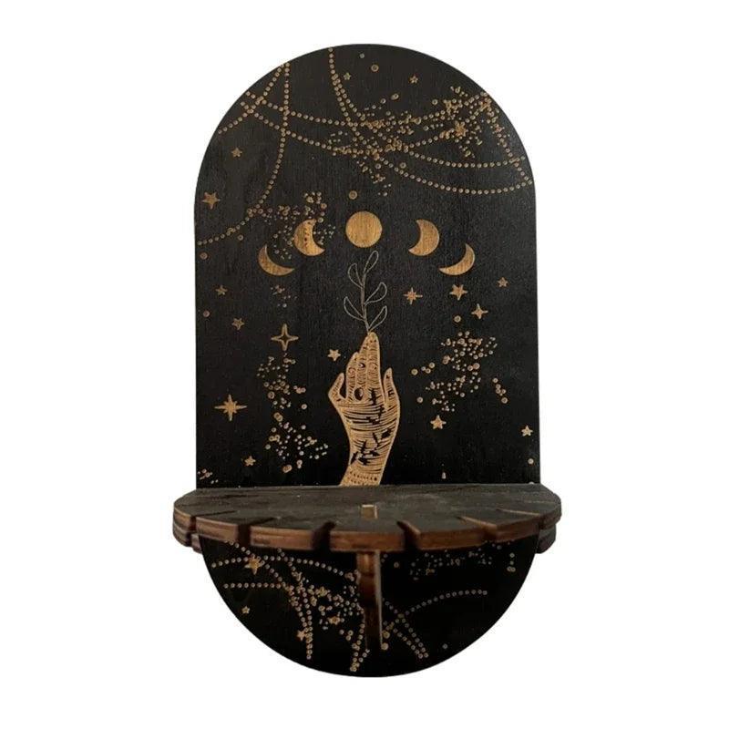 Celestial Zodiac Display Stand and Wall Shelf - Tarot Treasures