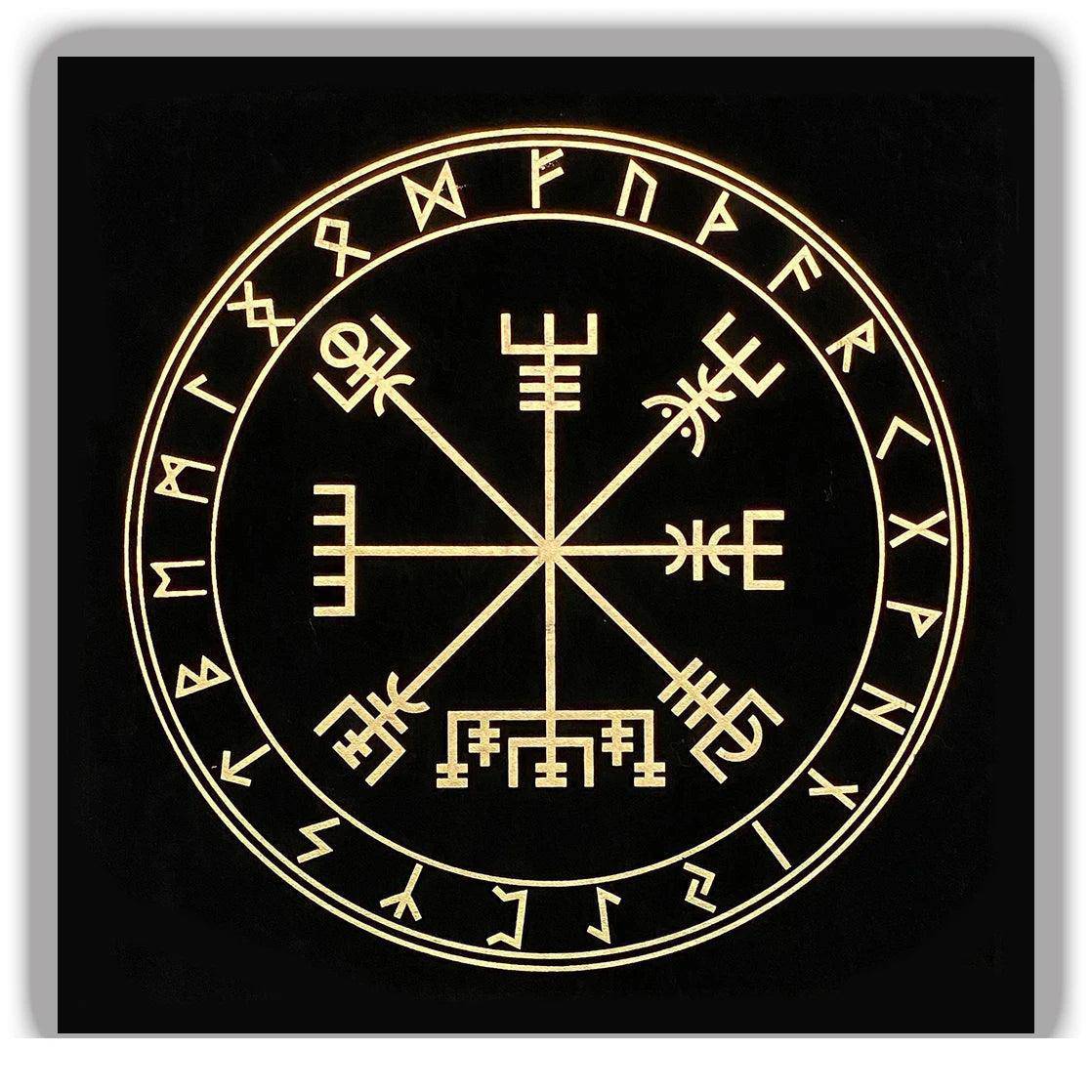 Mystic Black and Gold Tarot Table and Altar Cloth - Tarot Treasures