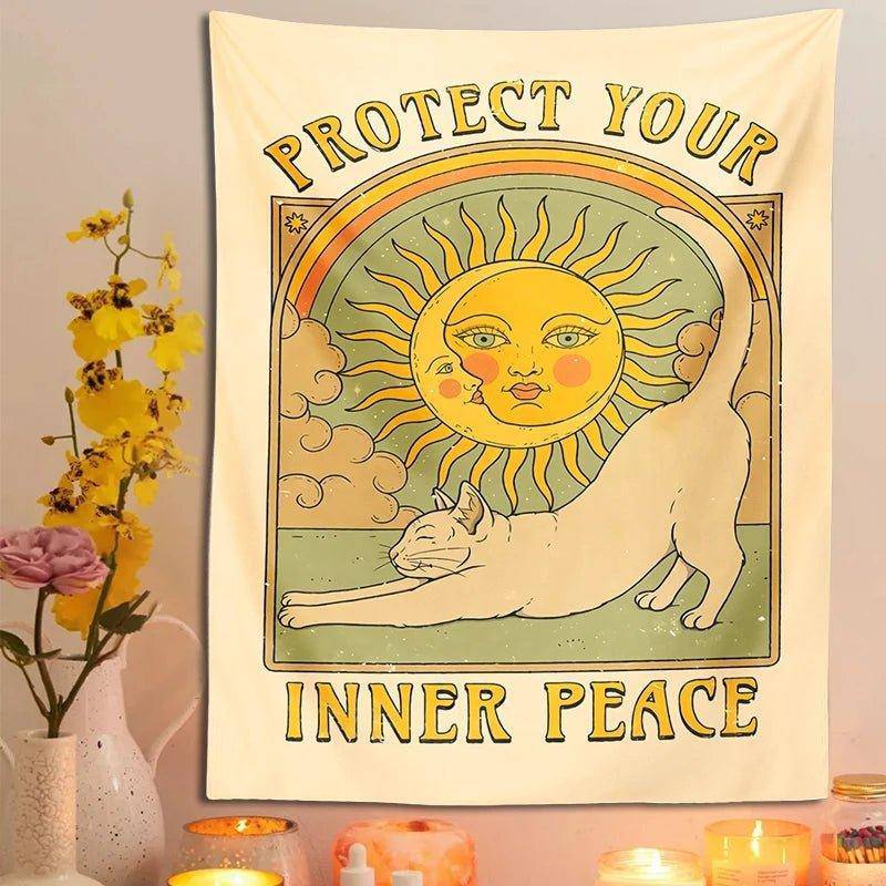 Unique Sun Moon Creature Tapestries - Tarot Treasures