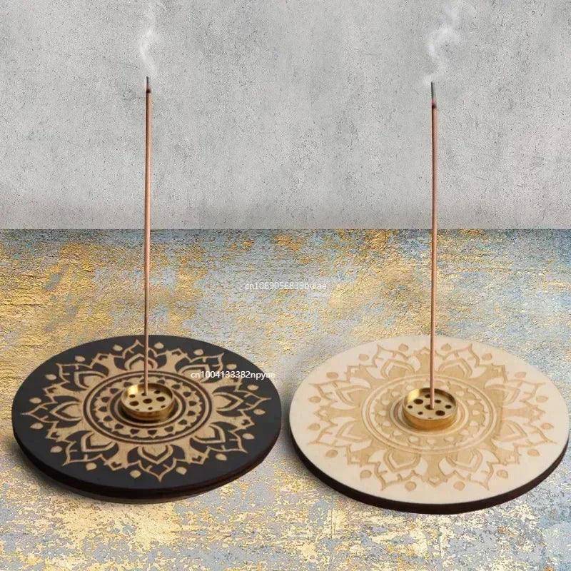 Wood Aroma Stand Incense Holder and Burner - Tarot Treasures